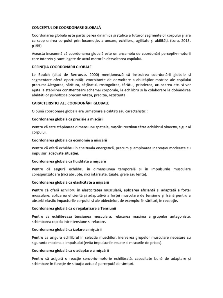 Coordonarea Globală | PDF