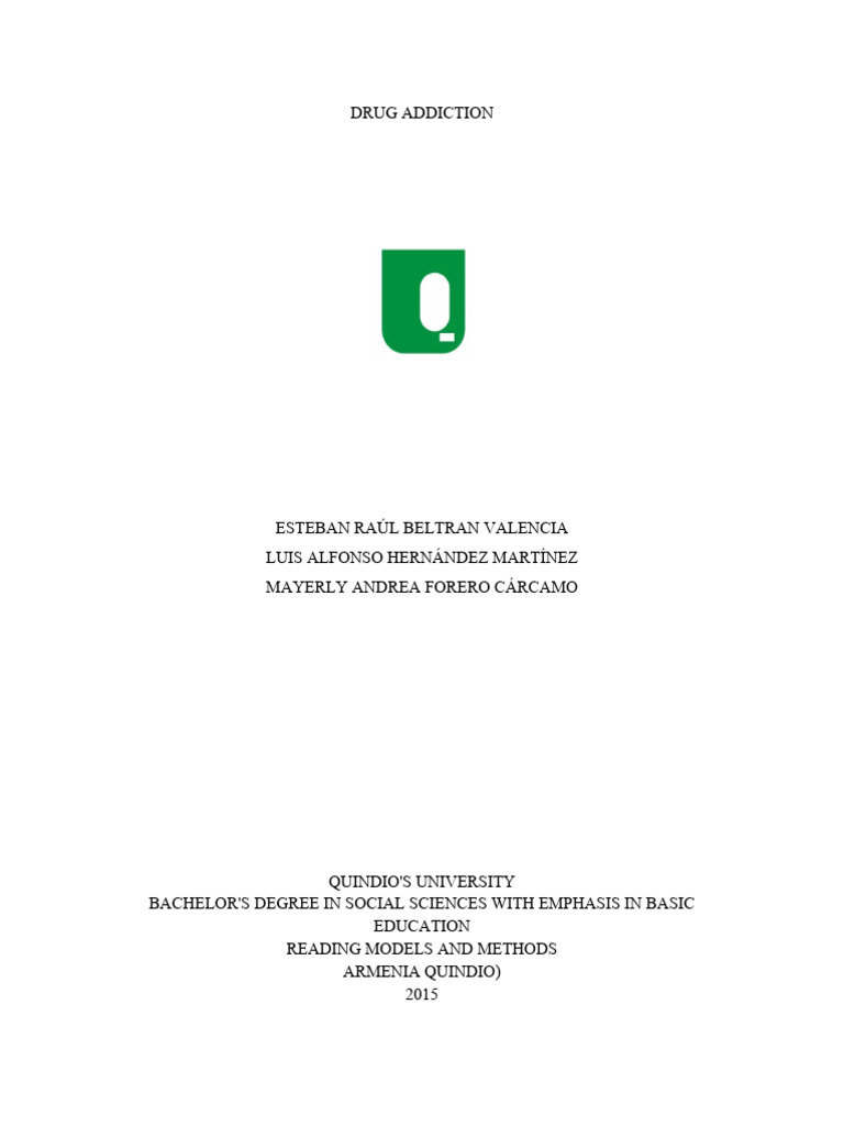 Written Work On Drug Addiction | PDF | Substance Abuse | Heroin