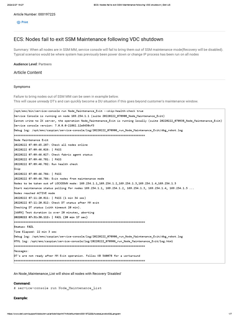 ECS Node Exit from SSM Maintenance Issues | PDF | Computing