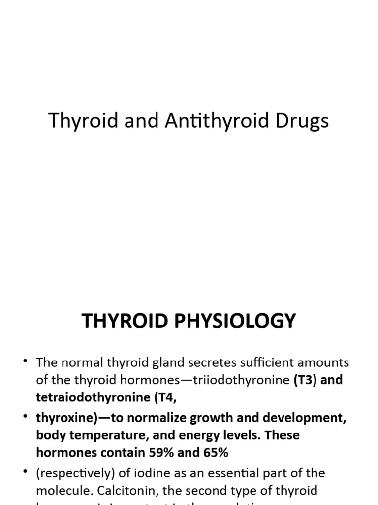 Thyroid and Antithyroid Drugs | PDF | Hyperthyroidism | Thyroid