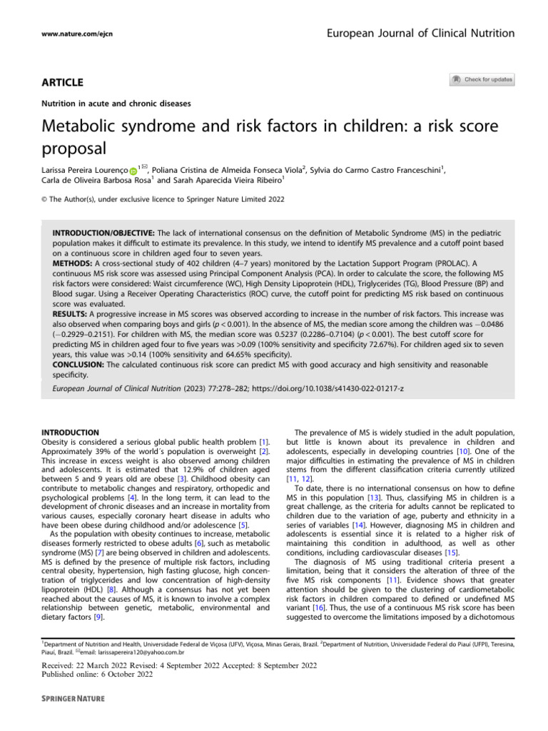 metabolic-syndrome-and-risk-factors-in-children-a-risk-score-proposal