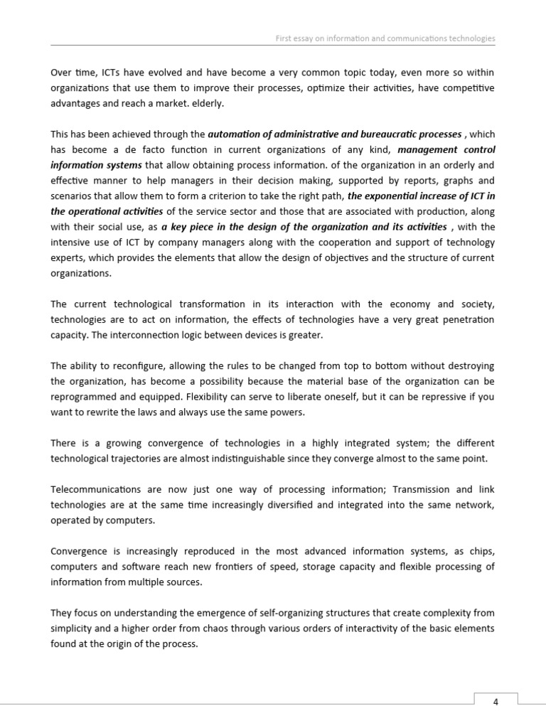 First information technology essay pdf information technology