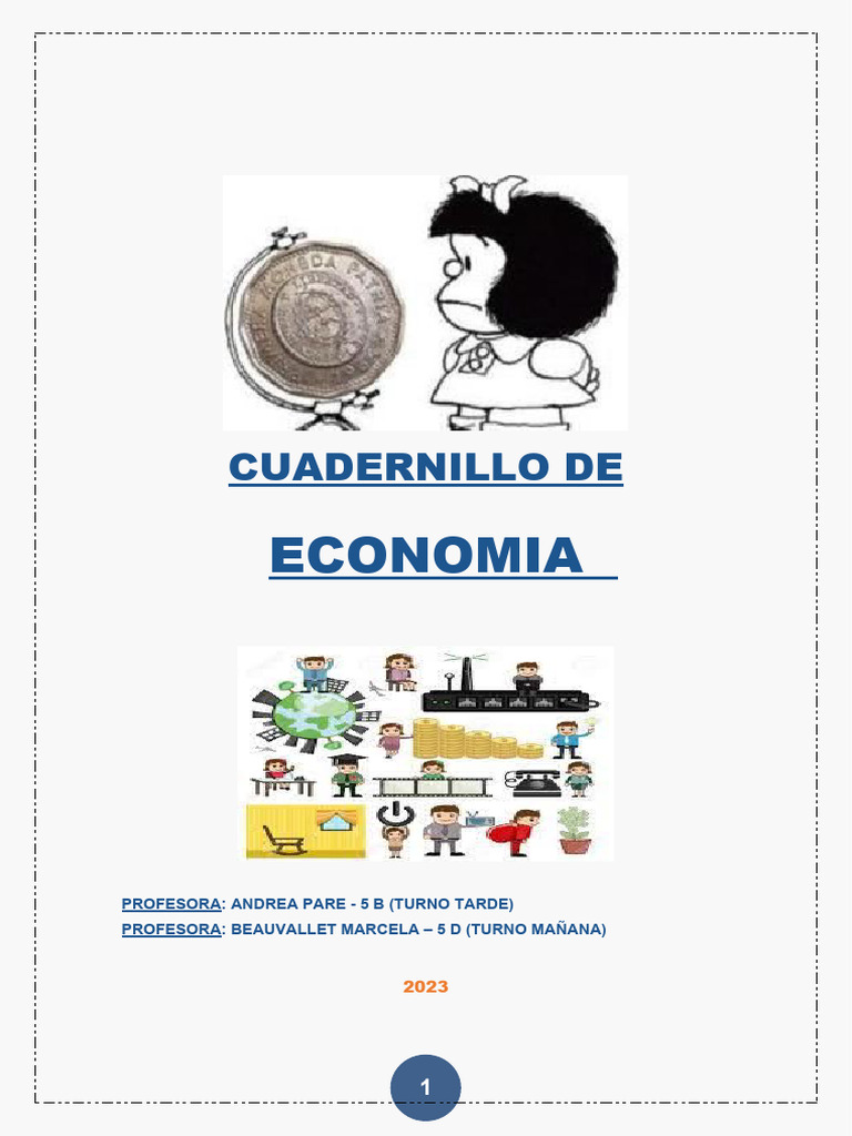 Cuadernillo Economia 5 | PDF | La política fiscal | Producto Interno Bruto
