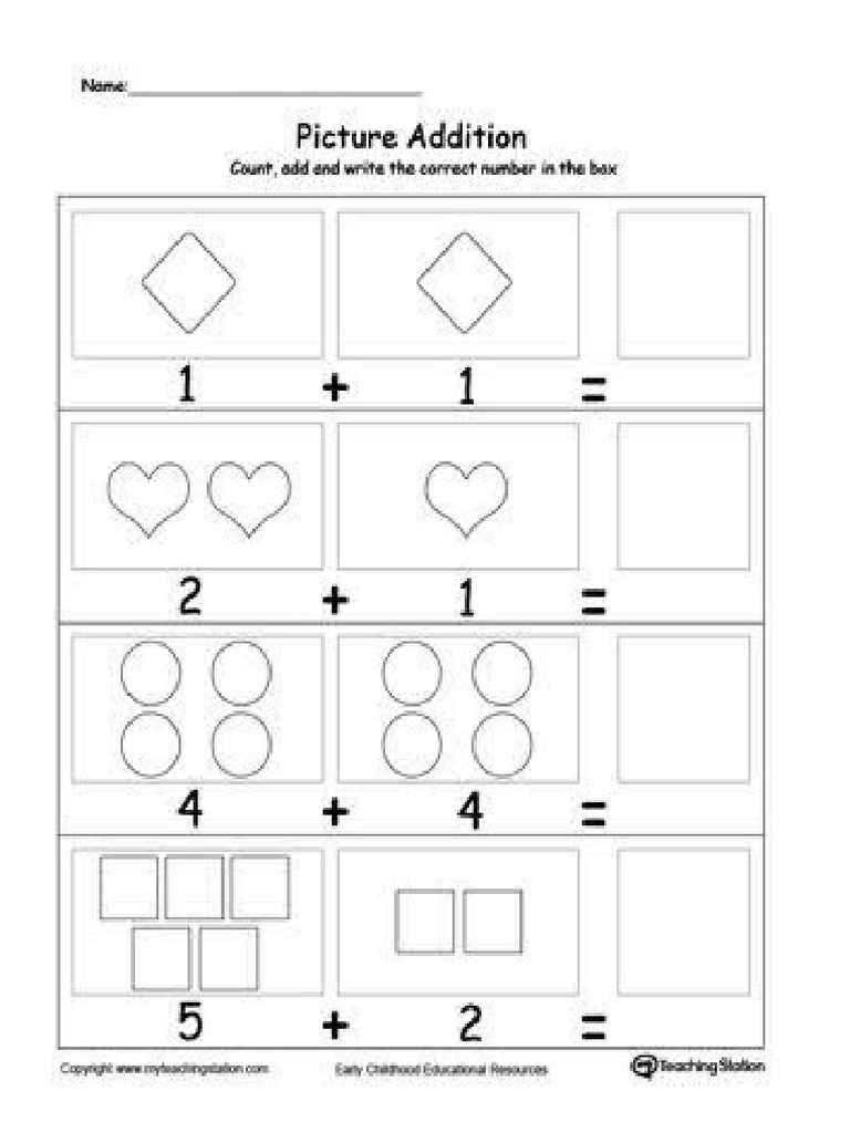 Adding Numbers From 1-5 | PDF