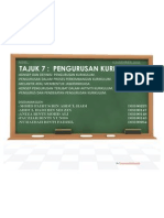 Tajuk 7-Pengurusan Kurikulum KHSR