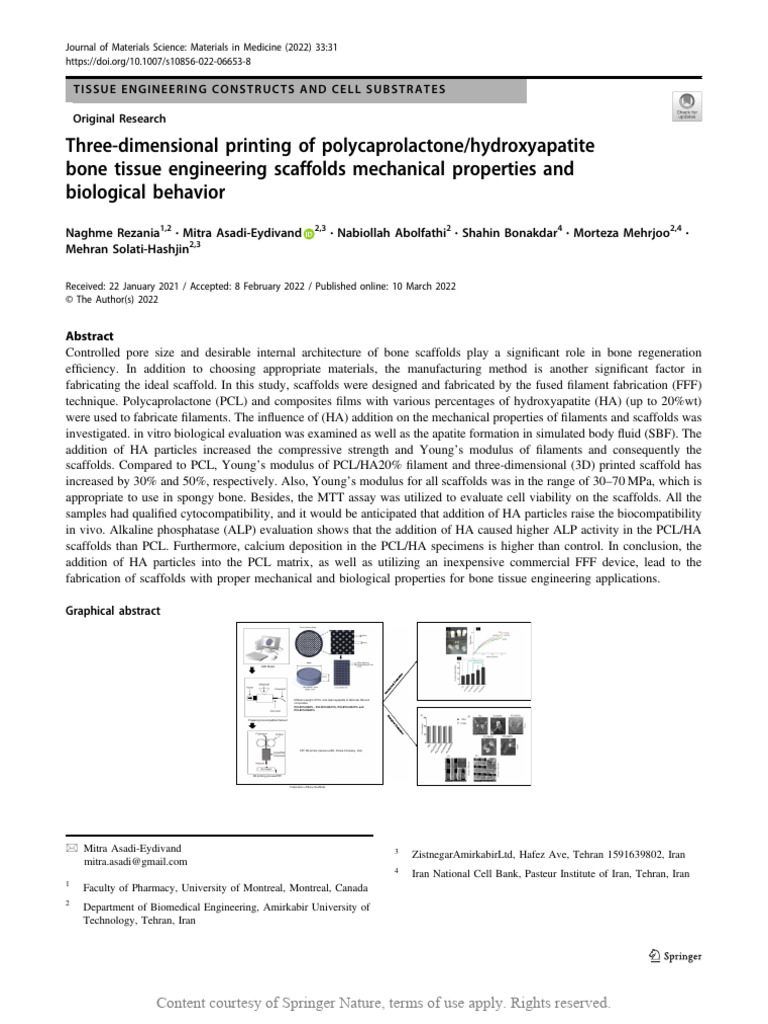 Tissue Engineering Constructs And Cell Substrates Pdf Tissue