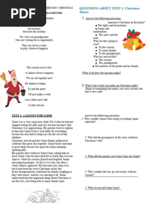 Reading Comprehension - Christmas