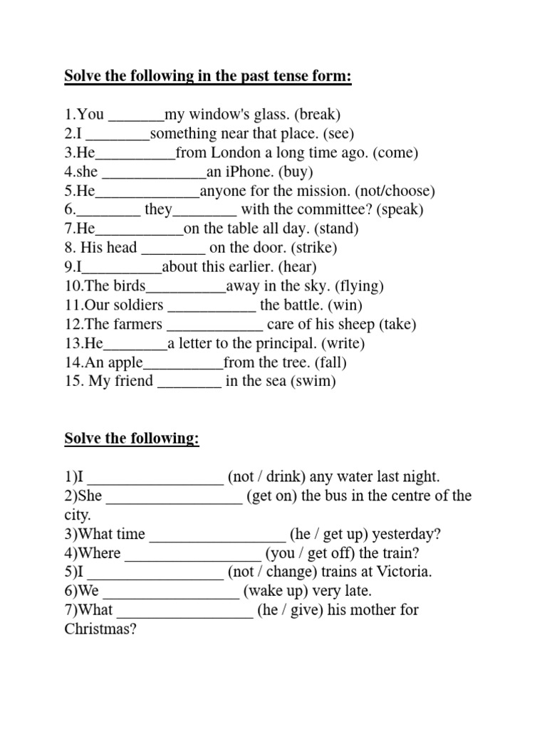 Past Simple | PDF