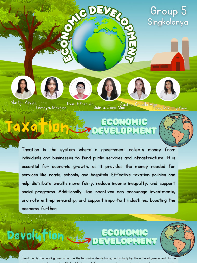 Economic Development Through Taxation | PDF | Taxes | Infrastructure