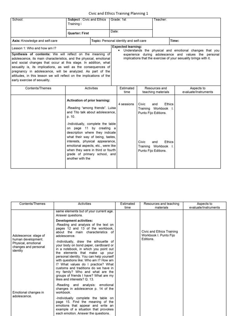 Civic and Ethics Training for 1st Grade | PDF | Rights | Learning