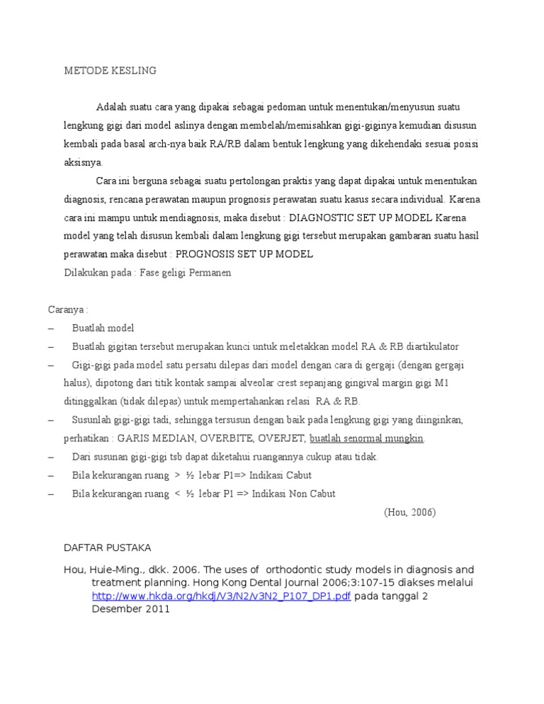 Metode Kesling | PDF