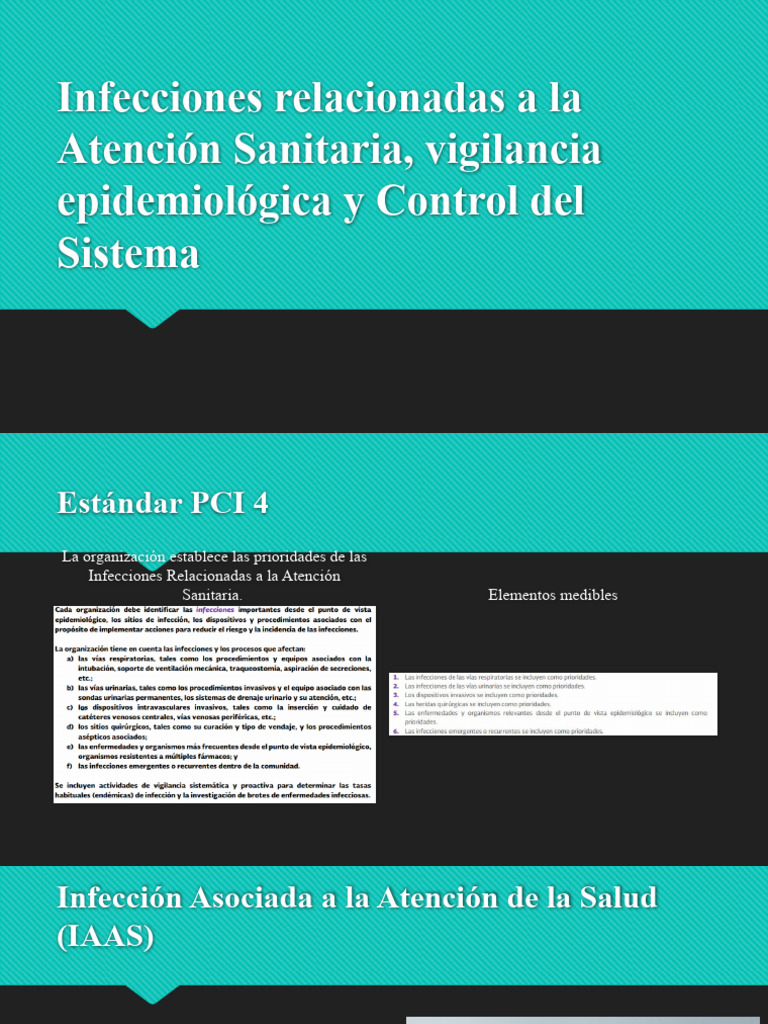 Vigilancia y Control de IAAS en Salud | PDF | Epidemiología | Enfermería
