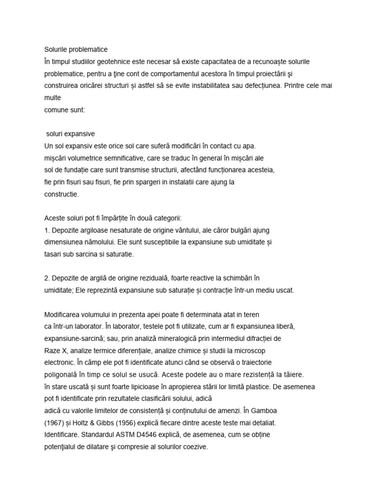 Tipuri de Soluri Cu Probleme | PDF