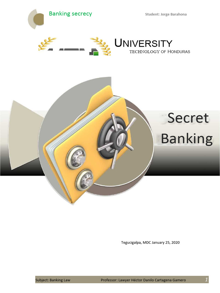 Banking Secrecy in Honduras Explained | PDF | Banks | Confidentiality