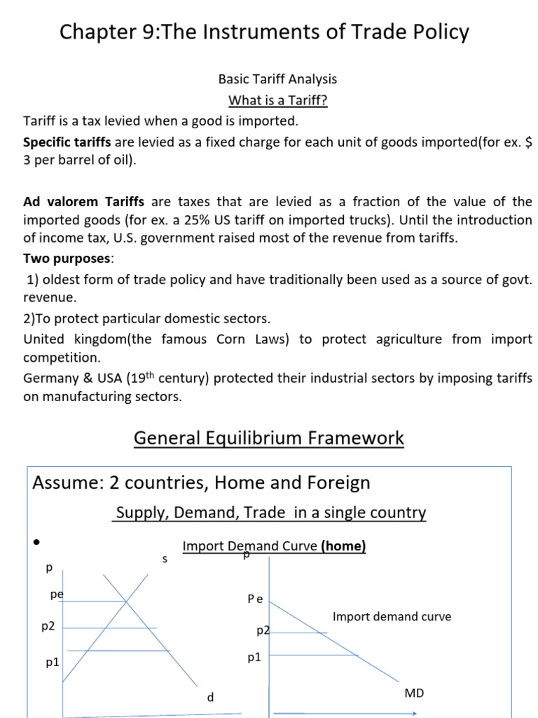 Understanding Tariffs and Trade Policy | PDF | Most Favoured Nation ...