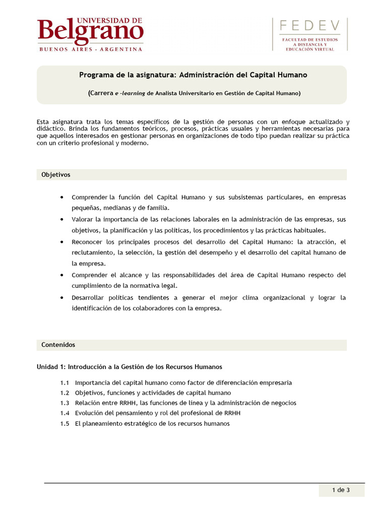 Administración De Capital Humano 2017 Pdf Gestión De Recursos