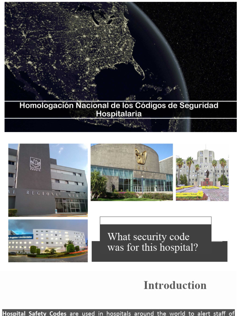 Hospital Safety Codes Overview | PDF | Emergency | Hospital