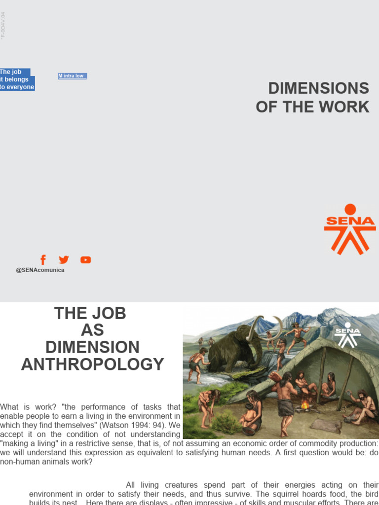 Presentation Dimensions of The Work | PDF | Sociology | Society