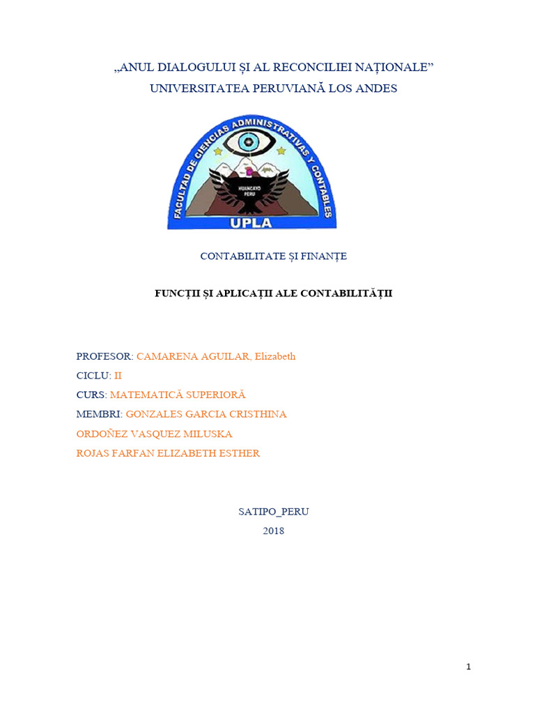Funcții Și Aplicații Ale Contabilității | PDF