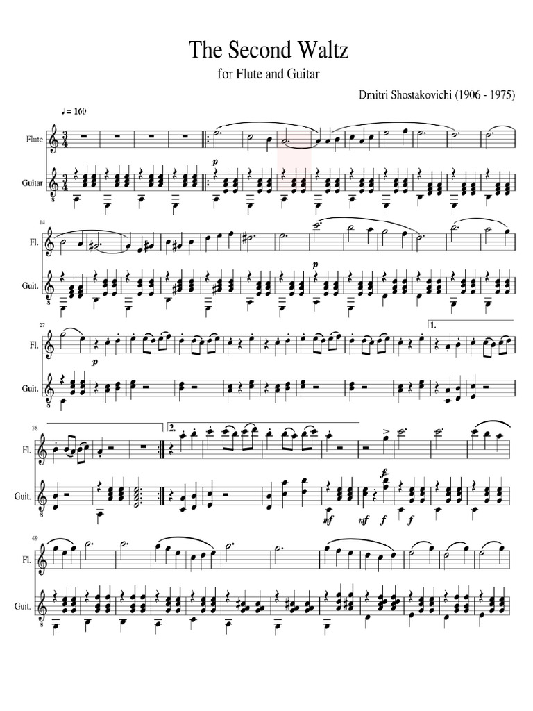 Vals N 2 Shostakovichi | PDF