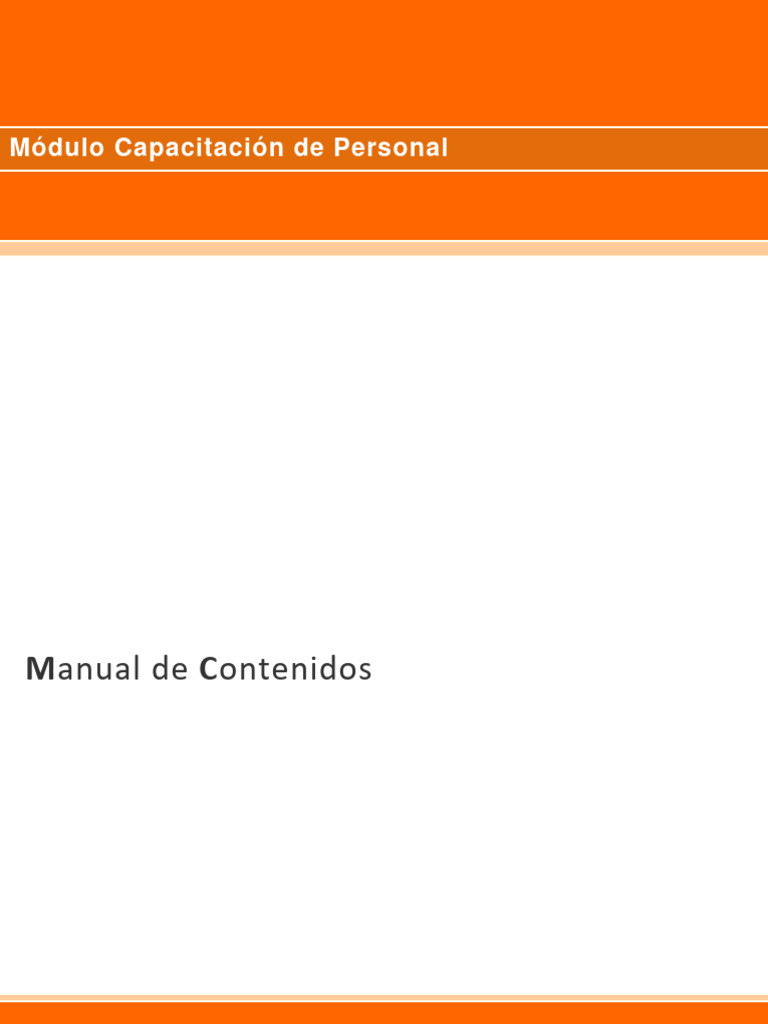 Modelo de Capacitacion de Personal | Descargar gratis PDF | Gestión de ...