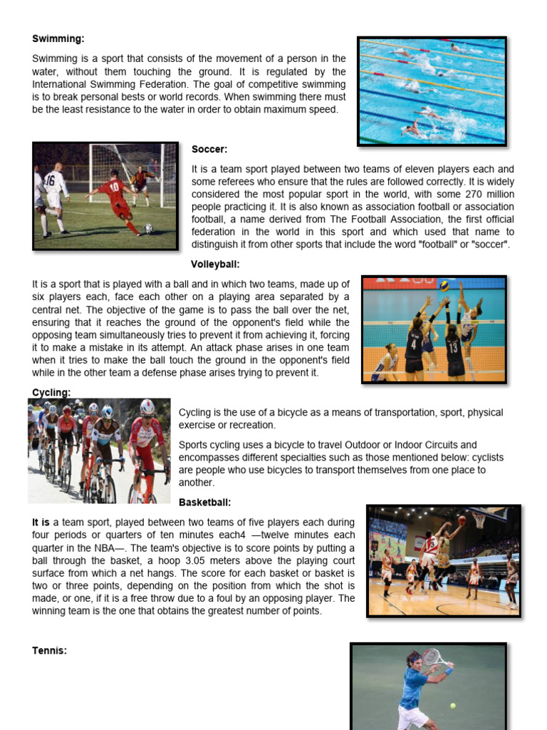 15 Sports | PDF | Association Football | Volleyball