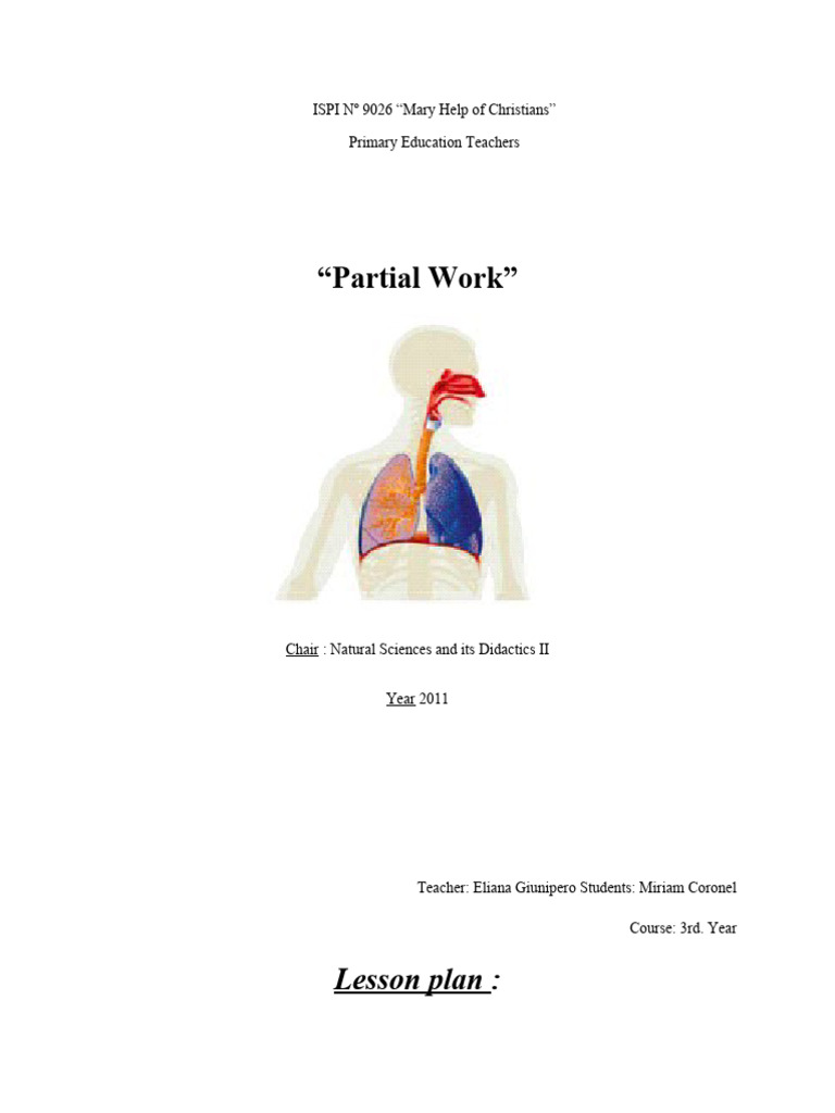 Plan+Respiratory System+3rd Degree | PDF | Respiratory Tract | Breathing