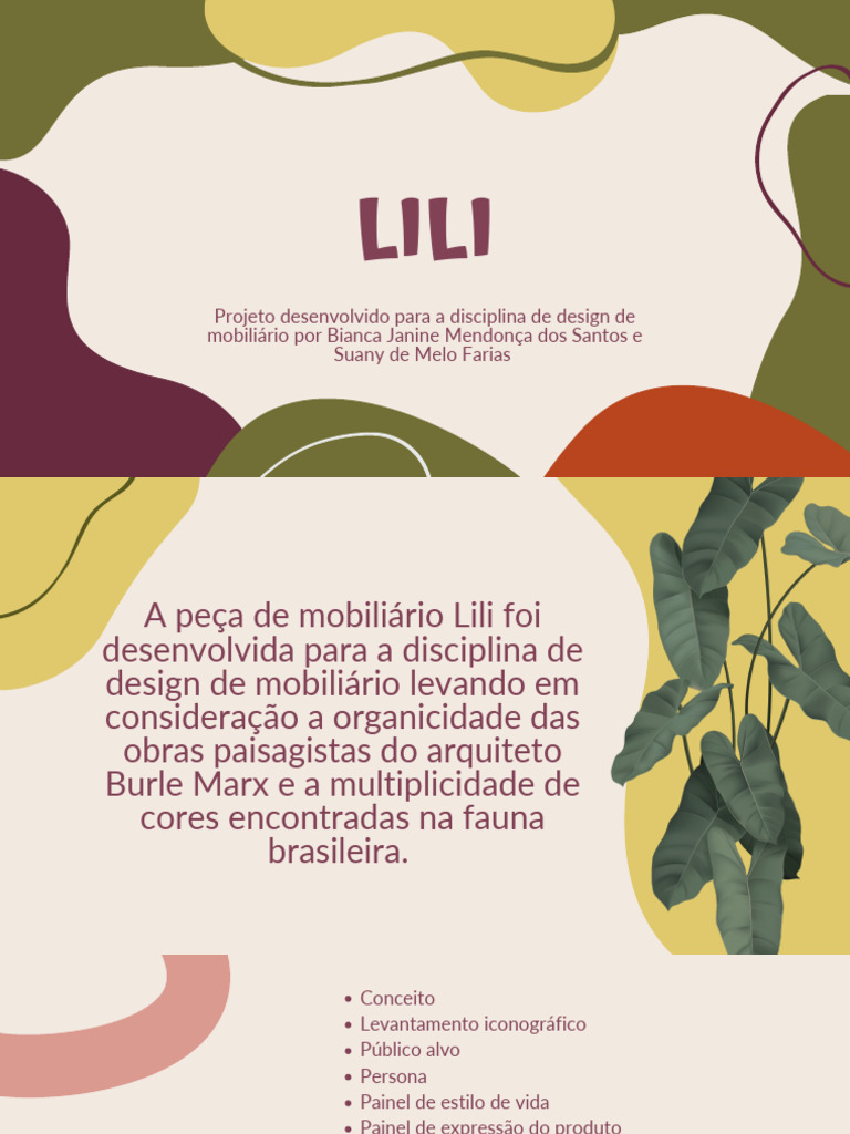Lili - Design de mobiliário | Download grátis PDF | Esboço