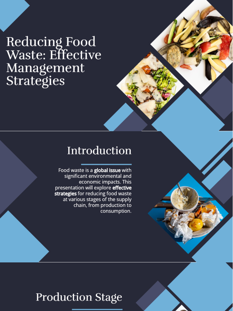 Slidesgo Reducing Food Waste Effective Management Strategies ...