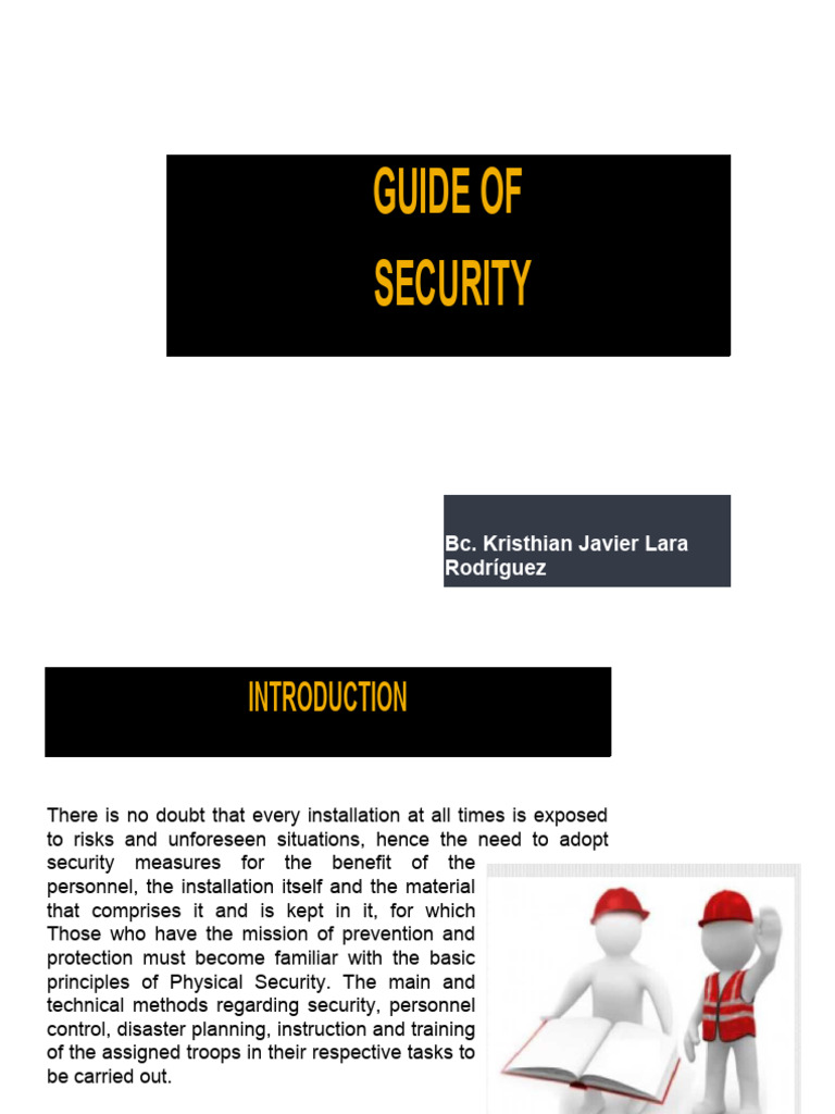 Usmc Physical Security Plan