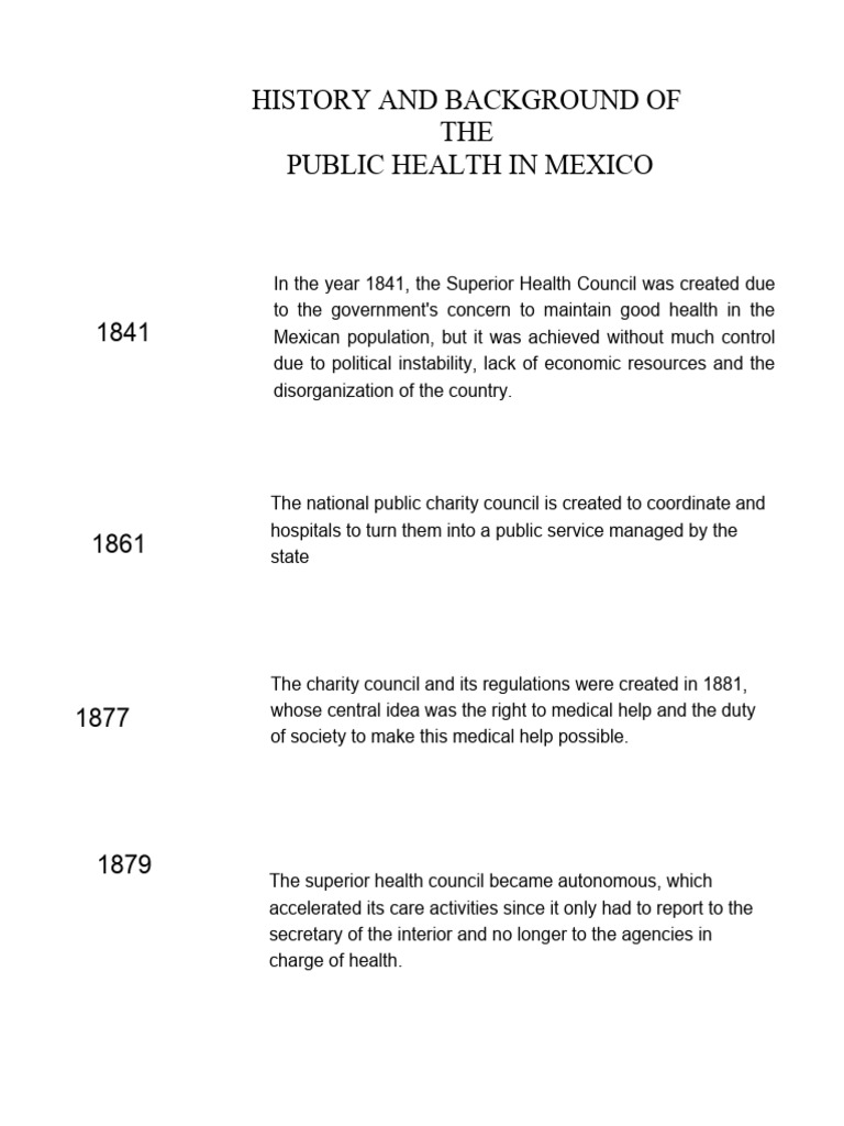 History and background of public health in mexico pdf public health