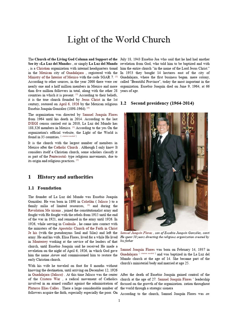 Light of The World Church | PDF | Religion & Spirituality