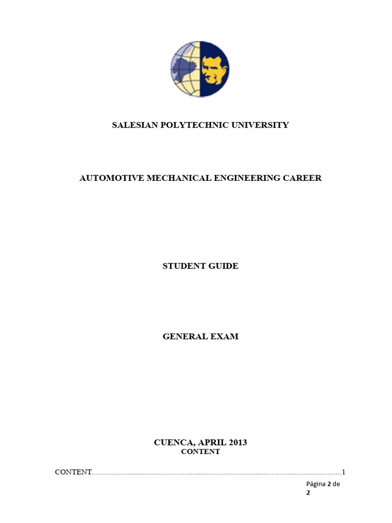 Automotive Mechanical Engineering Guide | PDF | Entropy | Engines