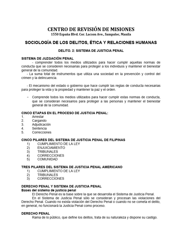 Sistema de Justicia Penal: Estructura y Principios | PDF | Fiscal | Prisión