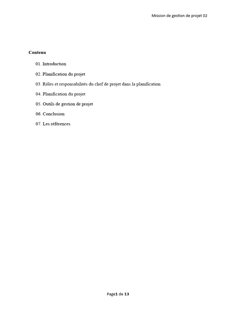Planification efficace de projet 02 | PDF | Gestion de projet ...