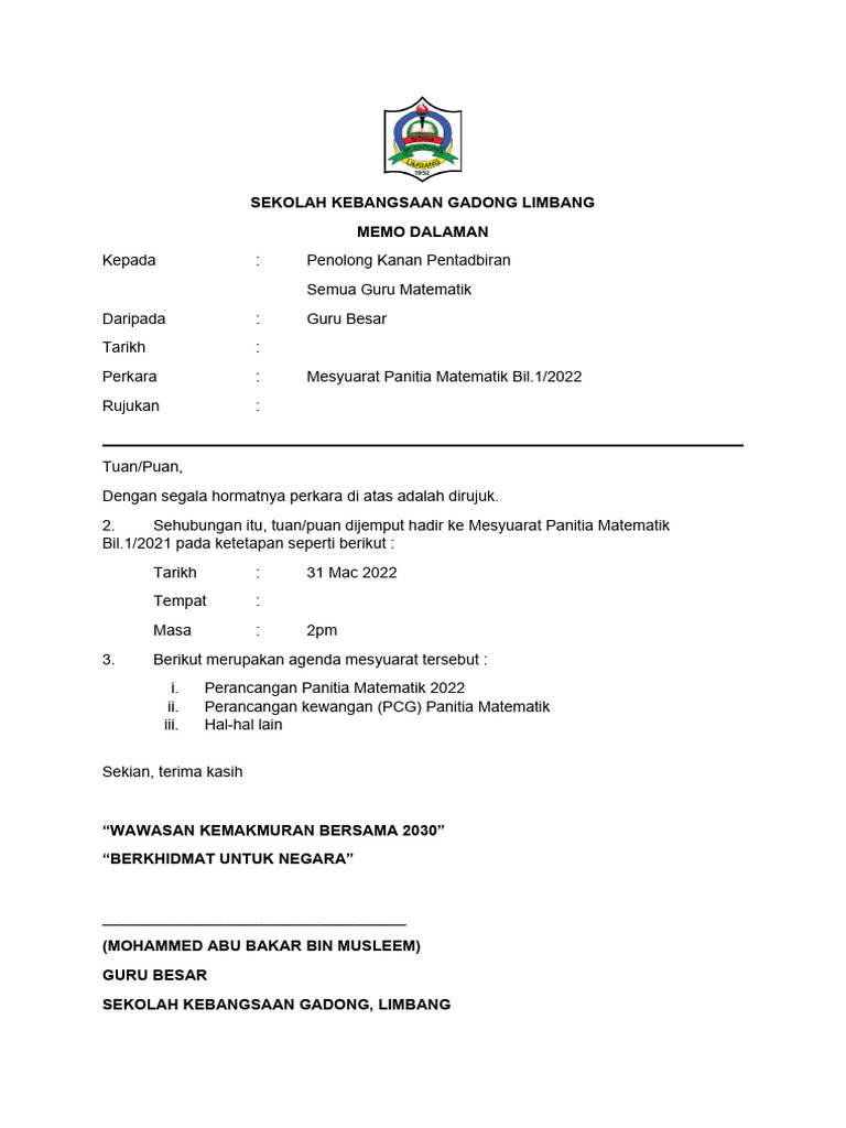 Fail Panitia 2022 Templet | PDF