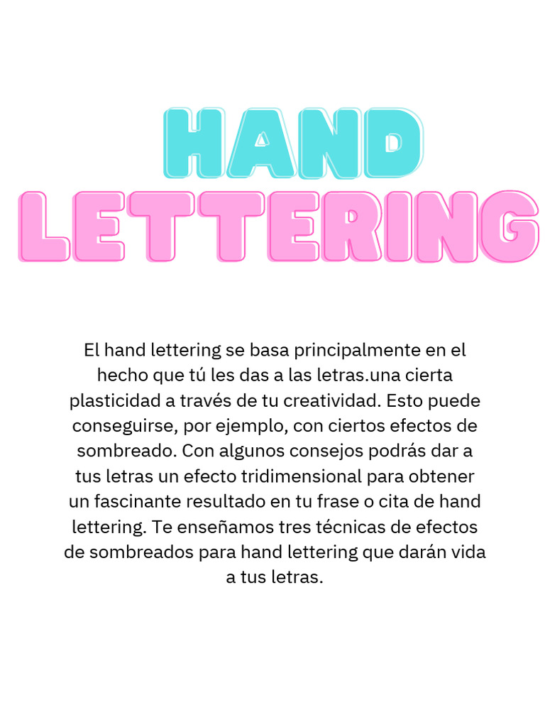 Guía Hand Lettering | PDF | Color