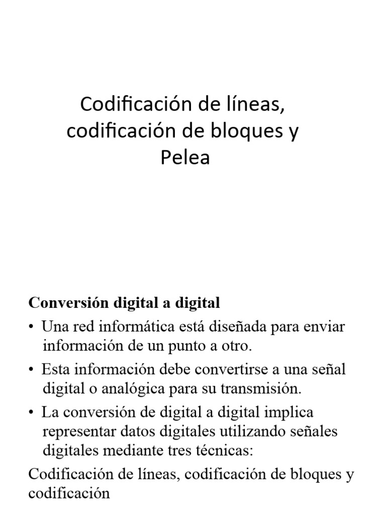 Técnicas de Codificación Digital en Redes | PDF | Tecnología de ...