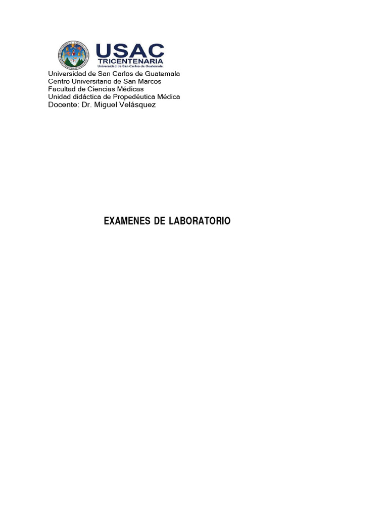 Interpretación de Exámenes de Laboratorio | PDF | Transaminasa | Sodio
