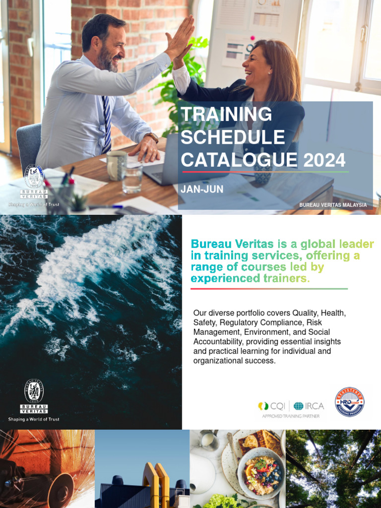 Bureau Veritas Training Schedule 2024 | PDF | Business