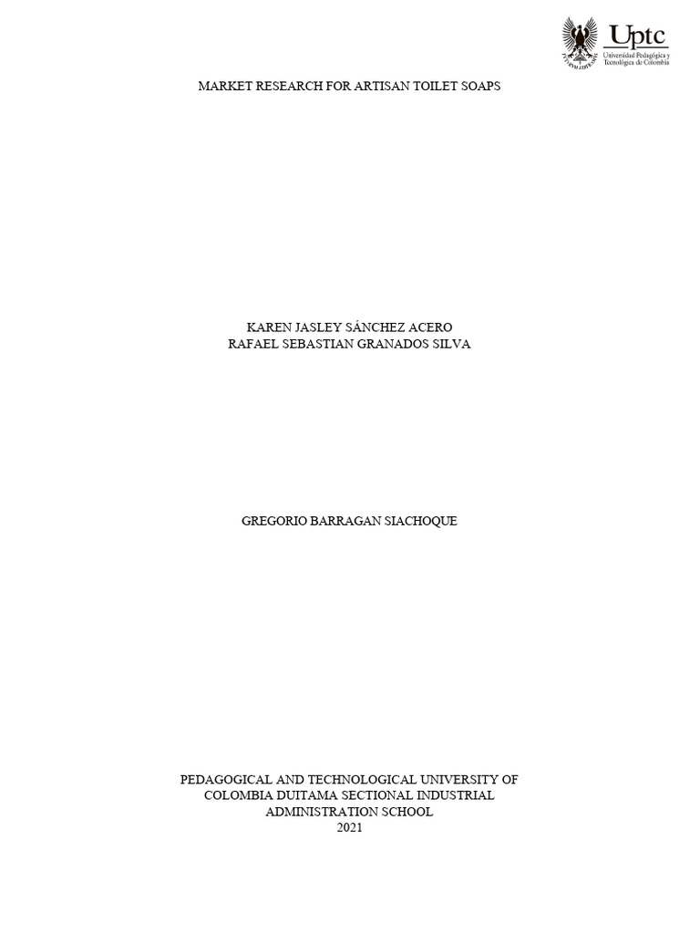 Market Research on Artisan Soaps | PDF | Sampling (Statistics) | Sample ...