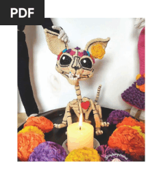 Skeleton Sugar Skull Cat
