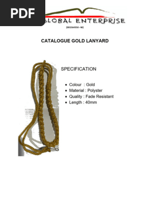 catalogue lanyard