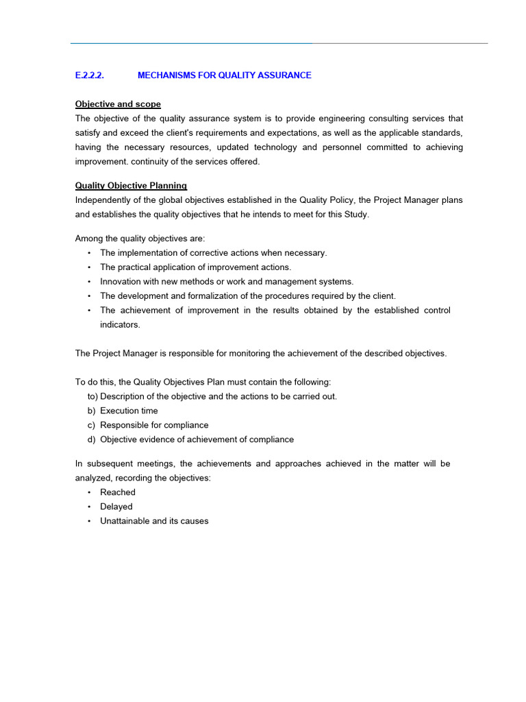 Quality Assurance Mechanism Pdf Quality Business Quality Assurance