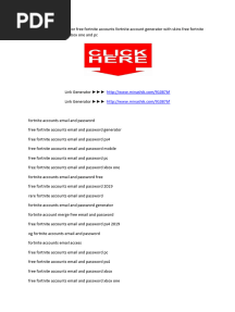 Fortnite Account Generator
