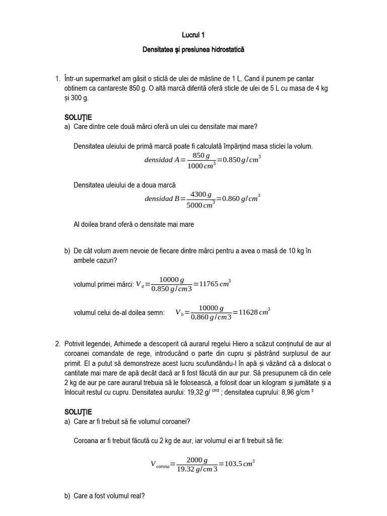 Lucrul 1 | PDF