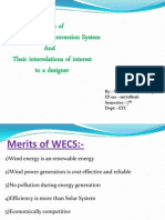 Merits of Wind Energy Conversion System and Their Interrelations of Interest To A Designer