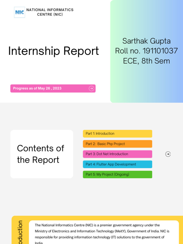 Intership Report | PDF | Web Development | Databases