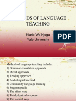 Methods of Language Teaching