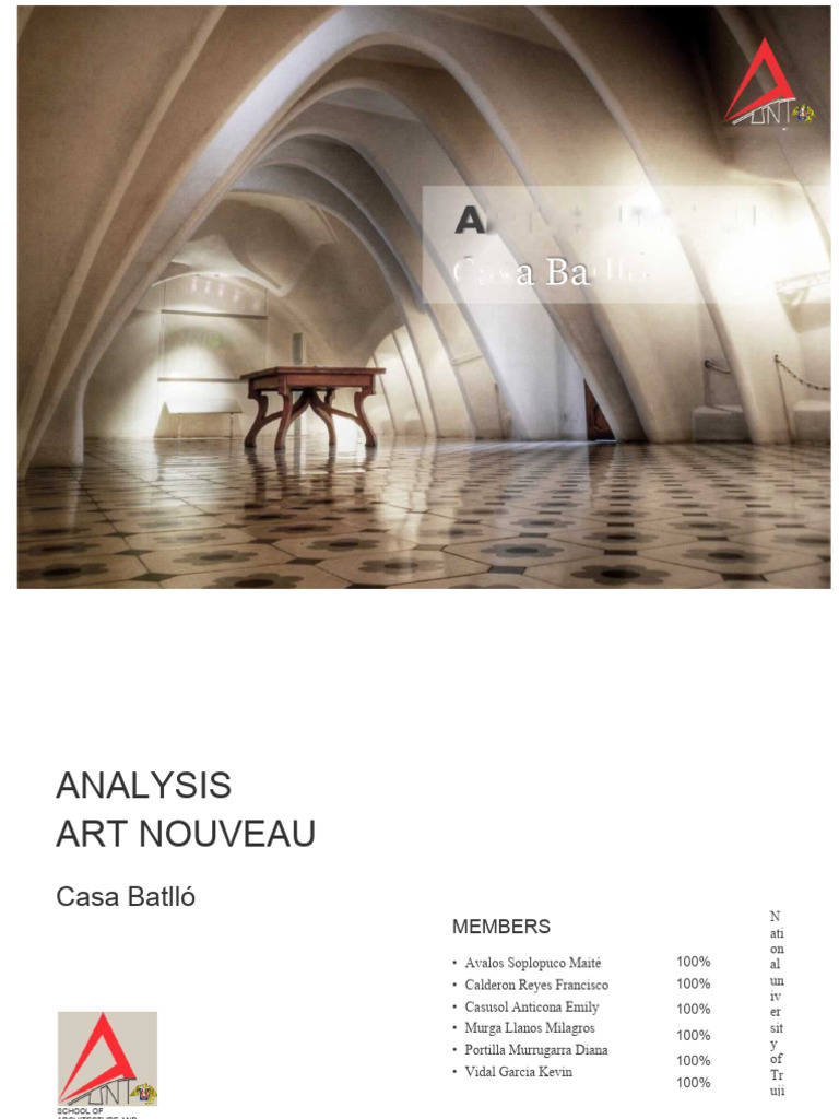 Casa Batlló: Art Nouveau Analysis | PDF | Architectural Design ...
